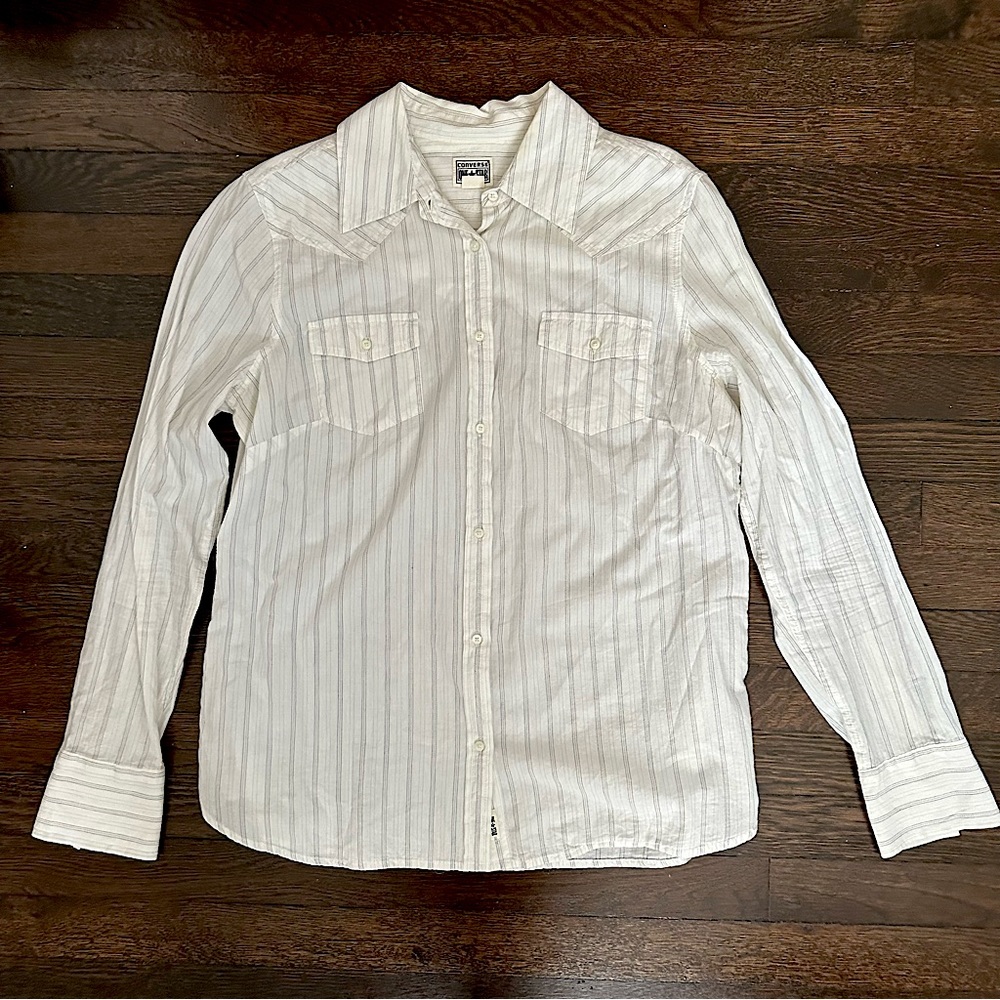 Converse Striped Button-Up Shirt